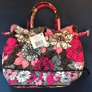 Vera Bradley “Emma” purse Mocha Rouge pattern NWT